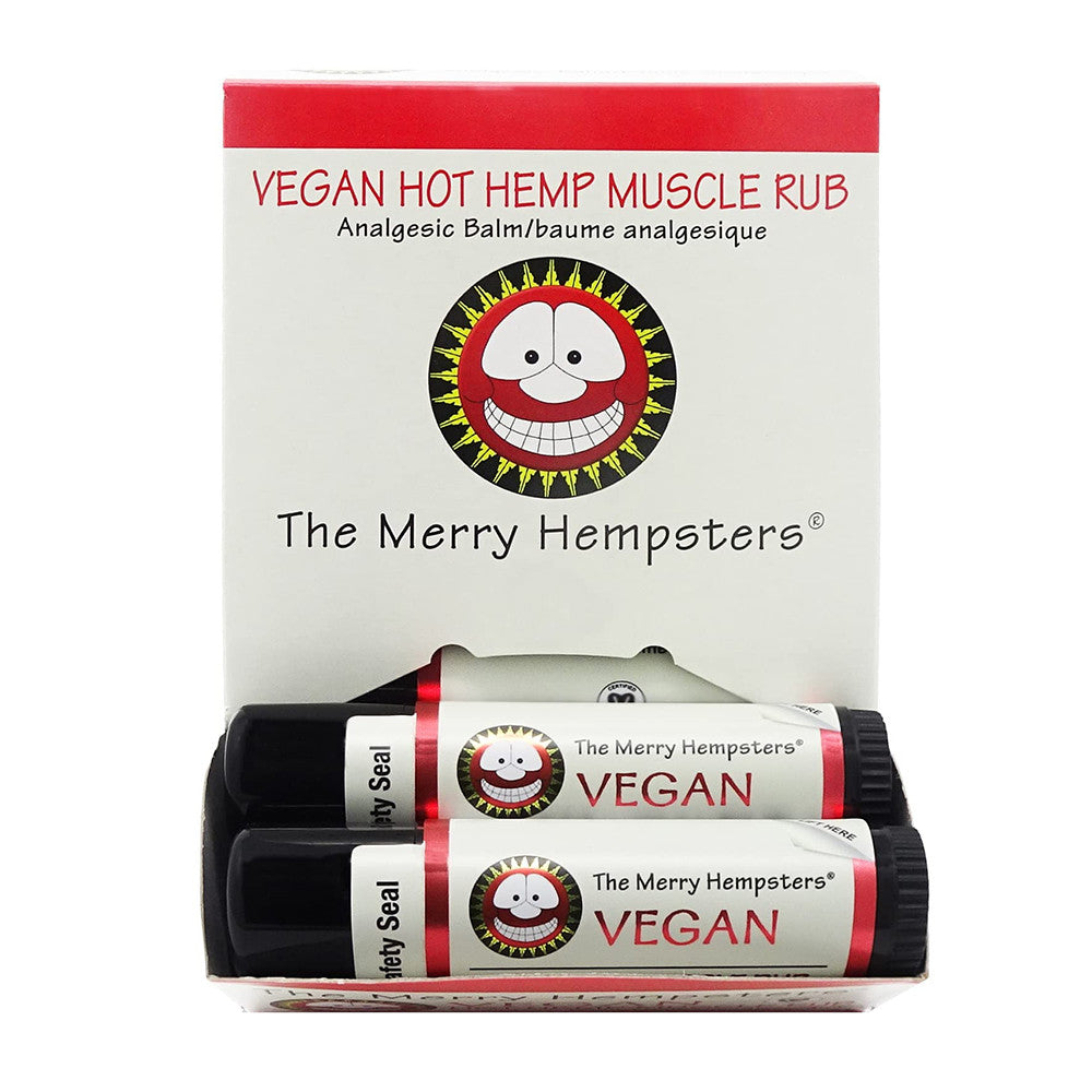 The Merry Hempsters Hot Hemp Muscle Rub Pain Balm , 12 Ea